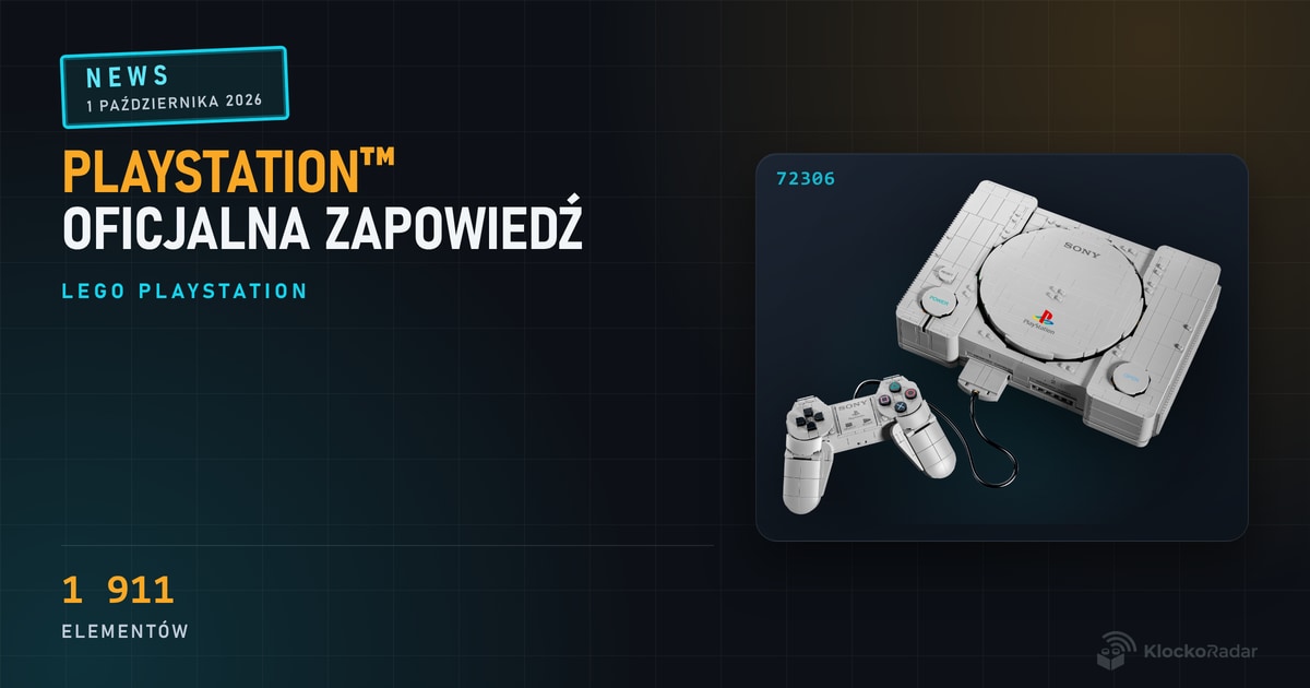 LEGO PlayStation 72306: 1911 elementów i premiera 1 października